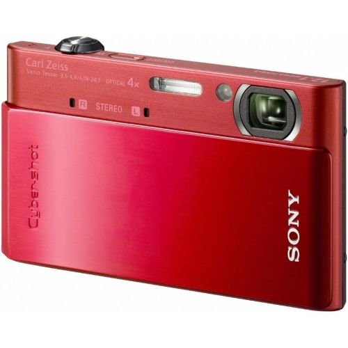 소니 Sony Cyber-shot DSC-T900 12.1 MP Digital Camera with 4x Optical Zoom and Super Steady Shot Image Stabilization (Red)