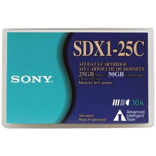 소니 Sony SDX1-25C Advanced Intelligent Tape Data Cartridge 25/65 GB with Memory Chip (1-Pack) (Discontinued by Manufacturer)