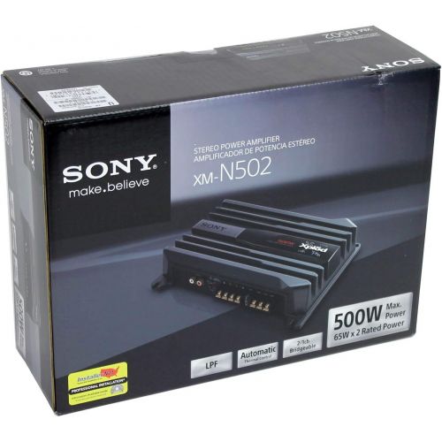 소니 Sony XM-N502 500 Watt 2-Channel Class AB Car Audio Amplifier Amp Stereo XMN502