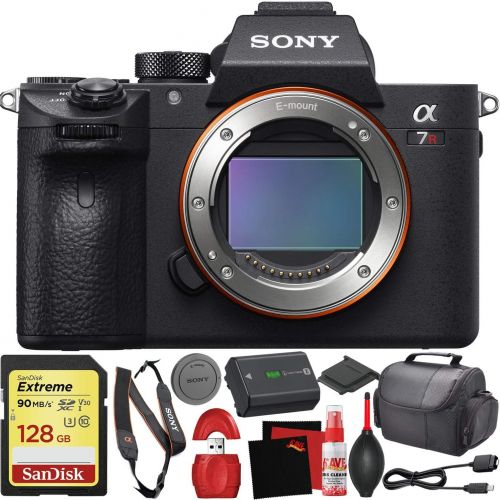 소니 Sony Alpha a7R III Mirrorless Digital Camera + Base Kit with Accessories (128GB Memory Card, Accessory Kit)