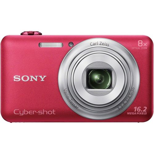 소니 Sony DSC-WX80/R 16 MP Digital Camera with 2.7-Inch LCD (Red)