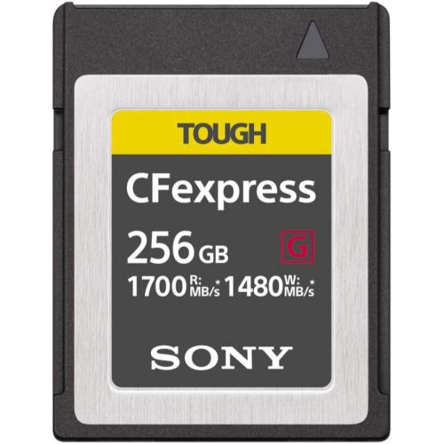 소니 Sony 256GB Tough CEB-G Series CFexpress Type B Memory Card MRWG1T CFe-B/XQD Memory Card Reader and Knox Gear 3.0 4 Port USB Hub Bundle (3 Items)