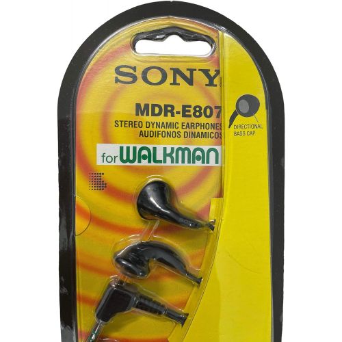 소니 Sony MDR-E807 Stero Dynamic Headphones/Earphones - Black