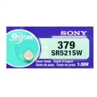 Sony 379 (SR521SW) 1.55V Silver Oxide 0%Hg Mercury Free Watch Battery (1 Battery)