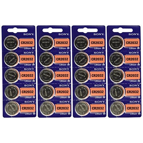 소니 Sony 3V Lithium CR2032 Batteries (4 Blisters of 5), 20 Cells