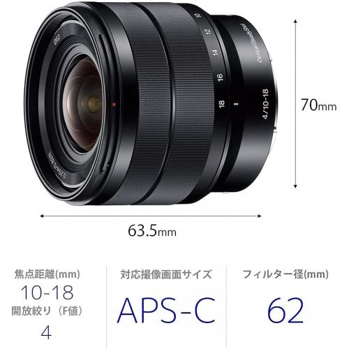 소니 Sony E 10-18mm F4 OSS Lens Sel1018 for E Mount - International Version (No Warranty)