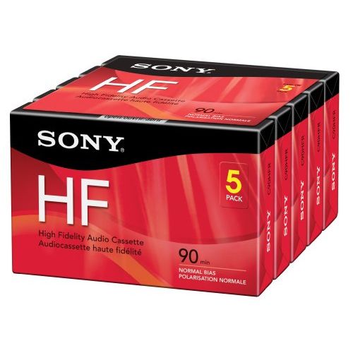 소니 Sony 5C90HFR 90-Minute HF Cassette Recorders 5-Brick