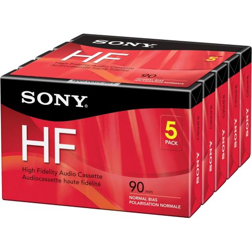 소니 Sony 5C90HFR 90-Minute HF Cassette Recorders 5-Brick