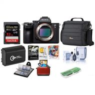 Sony Alpha a7 III 24MP UHD 4K Mirrorless Digital Camera (Body Only) - Bundle 32GB SDHC U3 Card, Camera Case, Spare Battery, Cleaning Kit, Memory Wallet, Card Reader, Mac Software P
