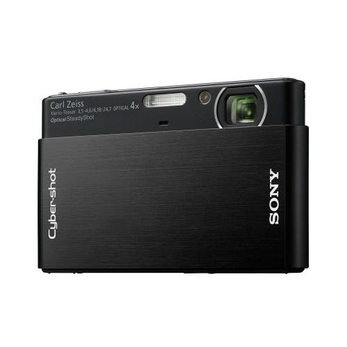 소니 Sony Cybershot DSC-T77 Full HD 1080i, 10.1 MP Digital Camera with 4x Optical Zoom with Super Steady Shot Image Stabilization (Black)