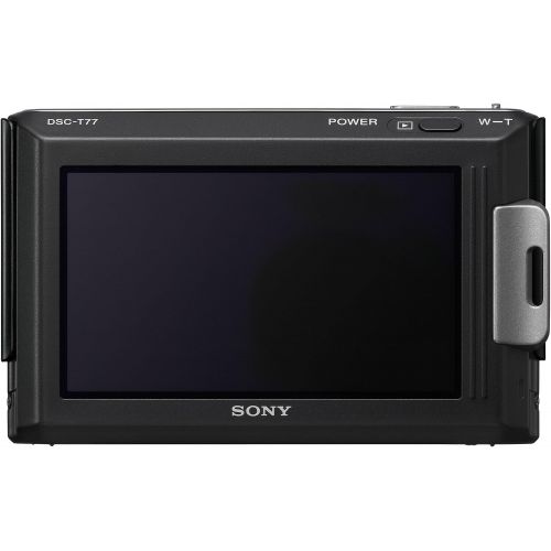 소니 Sony Cybershot DSC-T77 Full HD 1080i, 10.1 MP Digital Camera with 4x Optical Zoom with Super Steady Shot Image Stabilization (Black)