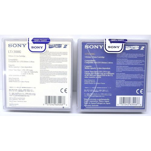 소니 Sony LTX200G LTO Ultrium Tape Cartridge LTO-2 200GB (Native) / 400GB