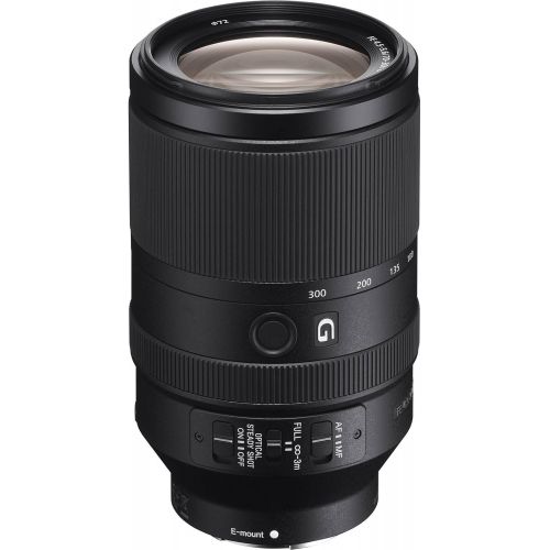 소니 Sony Alpha E-Mount FE 70-300mm f/4.5-5.6 G OSS Zoom Lens with 6 UV/FLD/CPL /ND2/ND4/ND8 Filters + Backpack Bundle