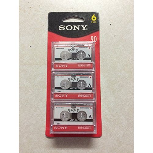 소니 SONY CORPORATION SONY mc90 Microcassette Audio Tapes 6 pack