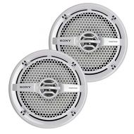 Sony XS-MP1611 6.5 140 Watt Dual Cone Marine Speakers Stereo, Pair (3 Pack)