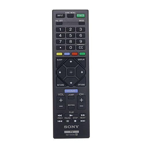 소니 Sony RM-YD092 Factory Original Replacement Smart TV Remote Control for All LCD LED and Bravia TVs - New 2017 Model (1-492-065-11)