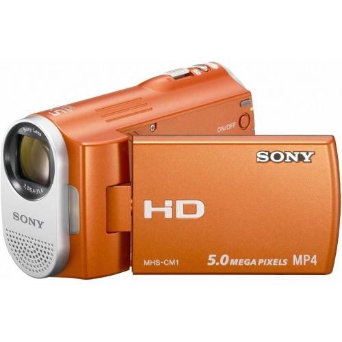 소니 Sony Webbie MHS-CM1 HD Camcorder (Orange)