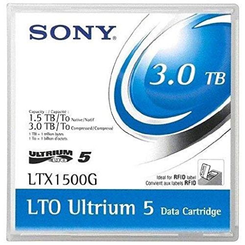 소니 Sony LTO-5 LTX1500G Ultrium-5 Data Tape Cartridge 1.5TB/3TB, Pack of 20