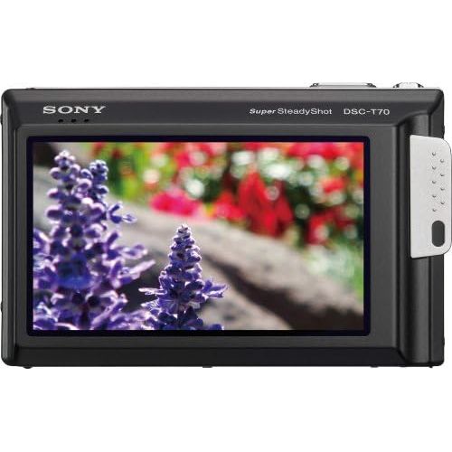 소니 Sony Cybershot DSC-T70 8.1MP Digital Camera with 3x Optical Zoom with Super Steady Shot Image Stabilization (Black)