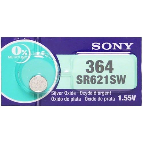 소니 Sony 364 - SR621SW Button Cell Zero Mercury Battery x 12