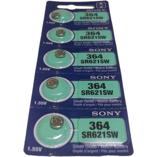 소니 Sony Watch Battery Button cell SR621SW SR-621SW 364 (Pack of 10)