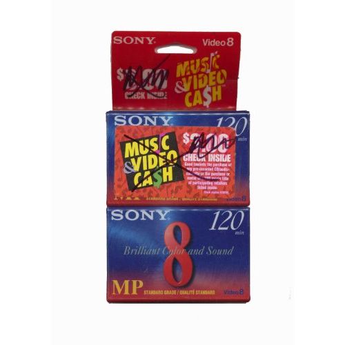 소니 Sony P6120MPR/2 Standard-Grade 8mm Metal Particle Videocassette