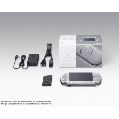 소니 SONY PSP Playstation Portable Console JAPAN Model PSP-3000 Mystic Silver (Japan Import)