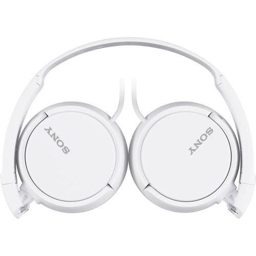 소니 Sony MDRZX110 ZX Series Stereo Headphones (White) with Ultra Soft Travelers Pouch …