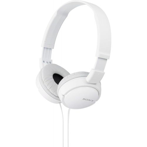 소니 Sony MDRZX110 ZX Series Stereo Headphones (White) with Ultra Soft Travelers Pouch …