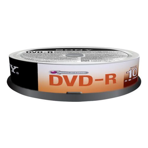 소니 Sony 10DMR47SP 10 x DVD R 4.7GB Spindle, 10DMR47SP (Spindle)