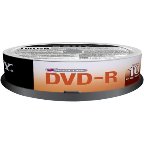 소니 Sony 10DMR47SP 10 x DVD R 4.7GB Spindle, 10DMR47SP (Spindle)