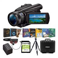 Sony FDR AX700 4K HDR Handycam Camcorder Content Creator Bundle (7 Items)