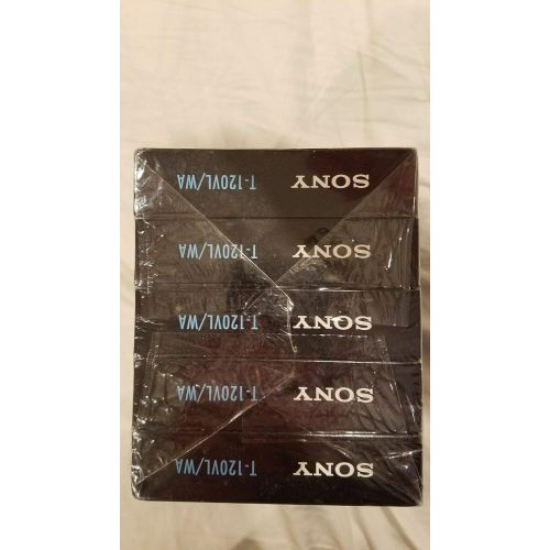 소니 Sony VHS T-120VL/WA Standard Grade VHS Tape - 5 pack