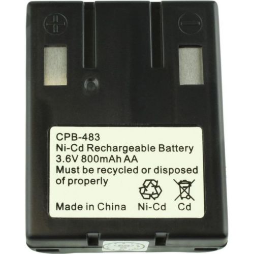 소니 Sony BP-T23 Replacement Cordless Rechargeable Battery; 3.6 Volts, 800 mAh Capacity, Nickel Cadmium (Ni-Cd) Type