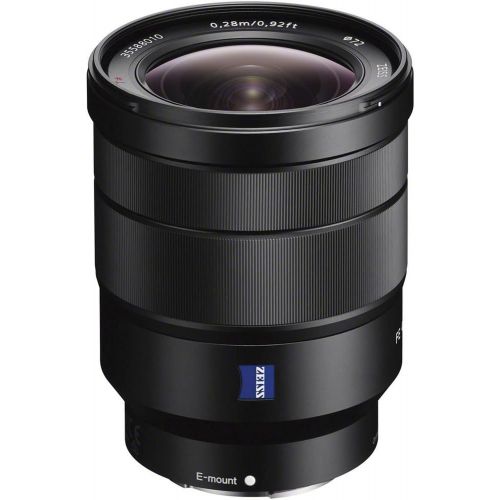 소니 Sony Alpha E-Mount Vario-Tessar T* FE 16-35mm f/4.0 ZA OSS Zoom Lens + 3 Filters + Backpack Kit for A7, A7R, A7S Mark II, A5100, A6000, A6300 Cameras