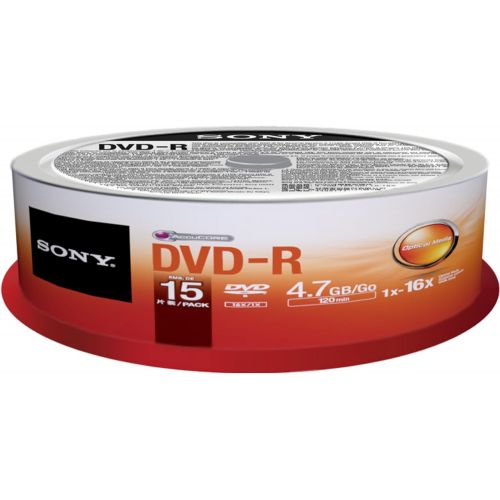 소니 Sony DVD-R (15 pk Spindle)