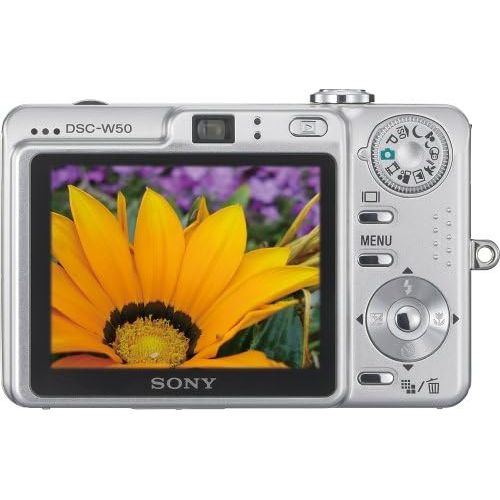 소니 Sony Cybershot DSCW50 6MP Digital Camera with 3x Optical Zoom