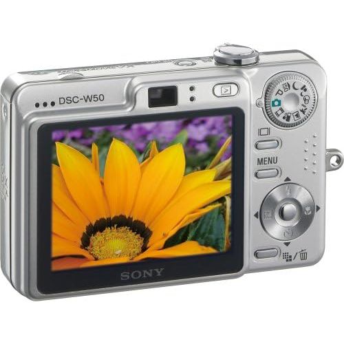 소니 Sony Cybershot DSCW50 6MP Digital Camera with 3x Optical Zoom