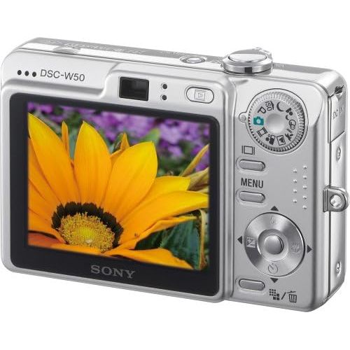 소니 Sony Cybershot DSCW50 6MP Digital Camera with 3x Optical Zoom