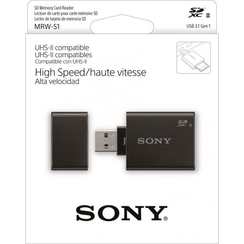 소니 Sony MRW-S1 High Speed Uhs-II USB 3.0 Memory Card Reader/Writer for SD Cards