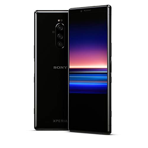 소니 Sony Xperia 1 with Alexa Hands-Free - Unlocked Smartphone - 128GB - Black - (US Warranty) in 6.5 4K HDR OLED Display