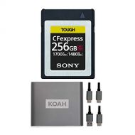 Sony 256GB Tough CEB-G Series CFexpress Type B Memory Card with Koah Pro Type-C 10Gbps CFexpress Reader Bundle (2 Items)