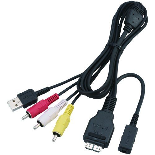 소니 Sony VMC MD2 DSC Accessory Audio Video and USB Cable Black