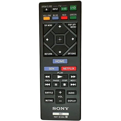 소니 Genuine Sony RMT-B126A Remote Control For Blu-ray Dvd players Including BDPBX120, BDPBX320, BDPBX520, BDP-BX620, BDPS1200, BDPS2200, BDPS2100, BDPS3200, BDPS5200, BDPS6200, BDPS650