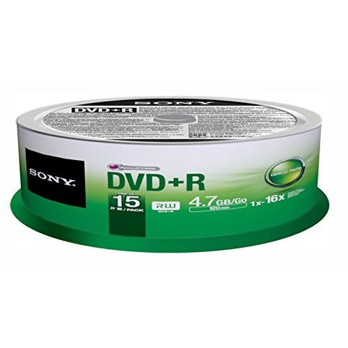 소니 Sony DVD+R (15 pk Spindle)