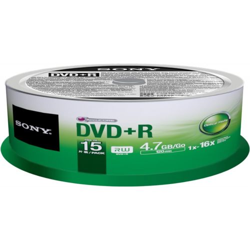 소니 Sony DVD+R (15 pk Spindle)