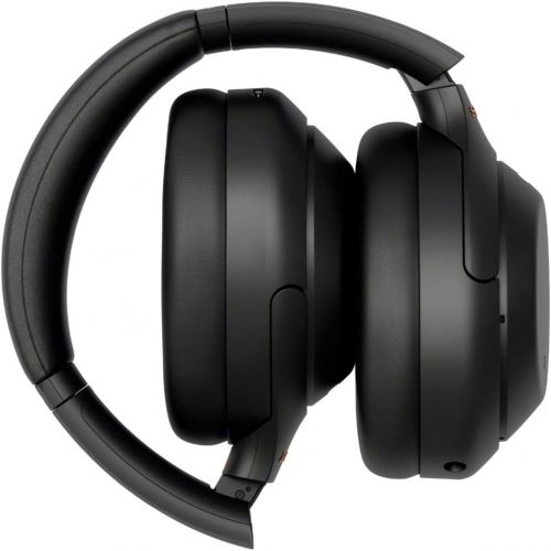 소니 Sony WH1000XM4/B Premium Noise Cancelling Wireless Over-The-Ear Headphones with Built in Microphone Black Bundle with Deco Gear Hard Case + Pro Audio Headphone Stand + Microfiber C
