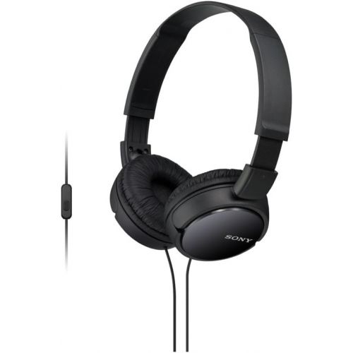 소니 Sony Extra Bass Smartphone Headset with Mic (Black) Headphone (MDRZX110AP)