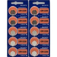 10 X Cr1220 Sony 3 Volt Lithium Coin Cell Batteries (On Card)