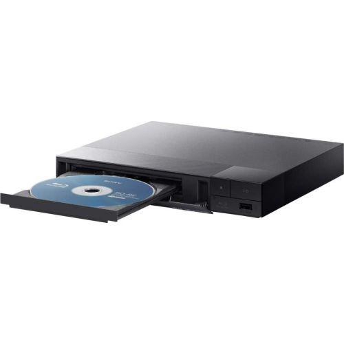 소니 Sony BDP-S1700 Streaming Blu-ray Disc Player w/Accessories Bundle Includes, 2.4GHz Wireless Backlit Keyboard with Touchpad, 6ft HDMI Cable and Laser Lens Cleaner for DVD/CD Players